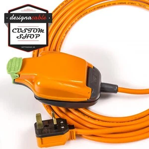 WeatherProof Orange Garden & Camping Power-Flex. UK Plug to 1G IP54 Socket 13amp - Picture 1 of 3