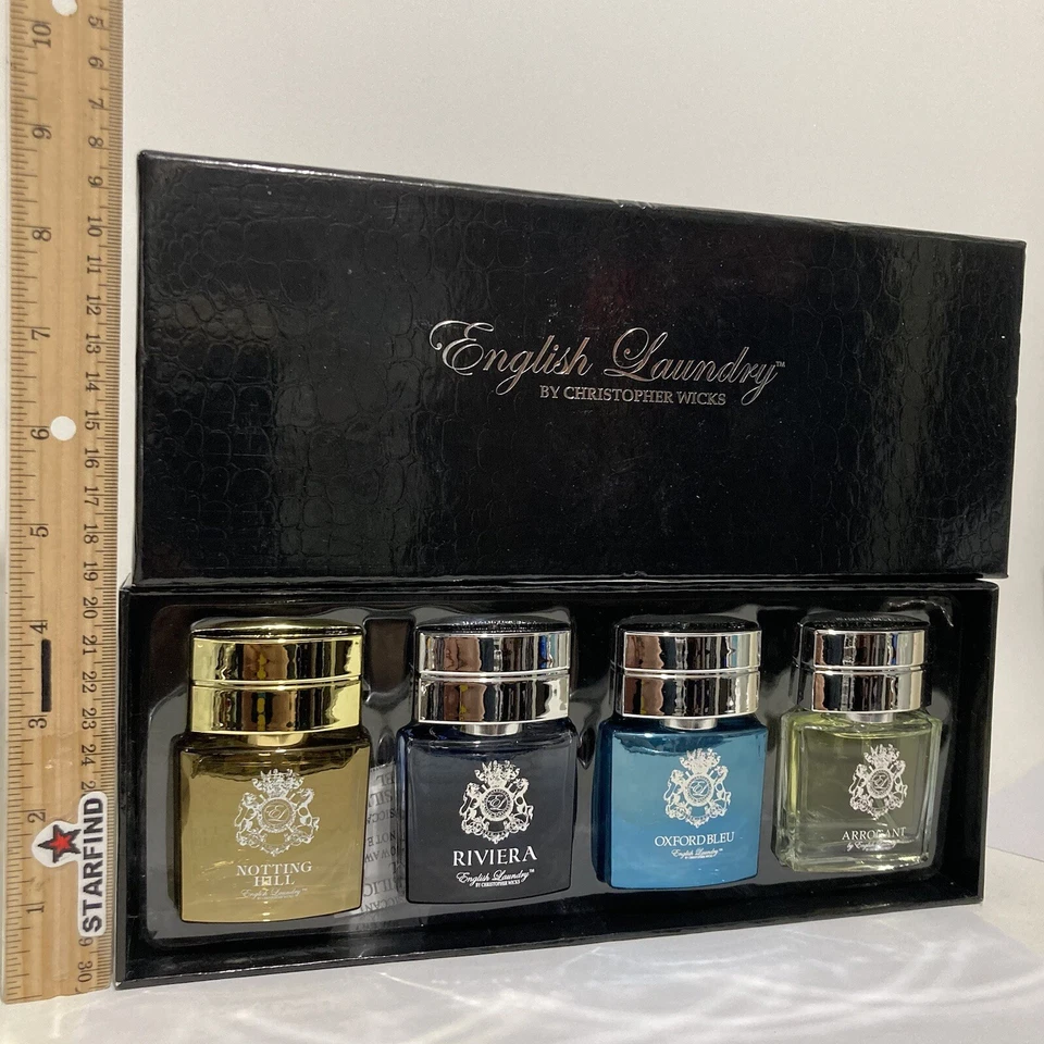 English Laundry 男式 4 件套礼品套装 Notting Hill Riviera 牛津蓝傲慢 ⭐️ — 第 1/1 张图片