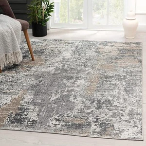 LUXE WEAVERS Euston Collection 7679 Grey 4x5 5'2" x 4' (Rectangular), - Picture 1 of 9
