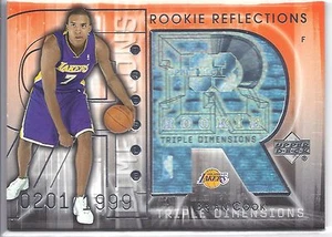 03-04 Triple Dimensions Brian Cook Rookie Reflections Lakers RC #0201/1999 - Bild 1 von 2