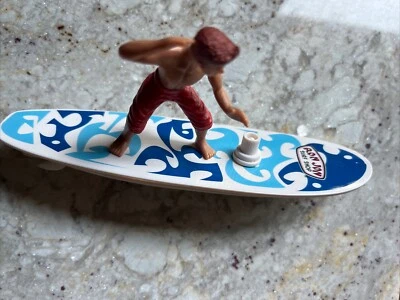 Ron Jon Surf Shop Windup Water Bath Toy Surfer Long Board Figure Schilling - Image 1 of 4