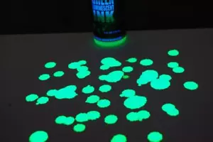 4 oz Opticz inchiostro reattivo luce nera verde luminescente visibile diurna UV - Foto 1 di 3