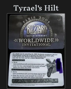 World of Warcraft Paris Blizzcon 2008 Mini Tyrael Hilt Pet Card Unscratched WWI - Bild 1 von 4