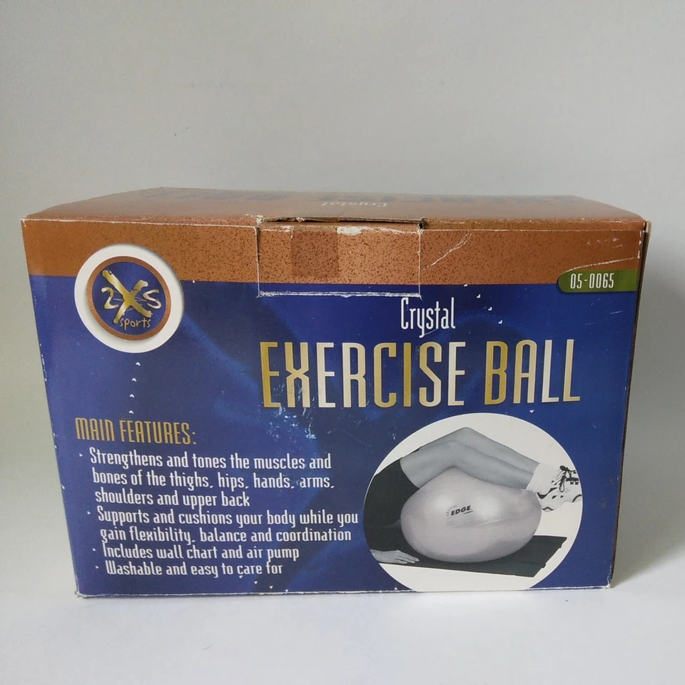 Bola de Ejercicio Cristal 05-005 Color Dorado 2XS Deportes Viene con Bomba de Aire, Inst. Foto 1 de 4