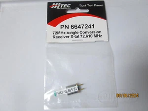 Hitec 72Mhz AM/FM Single Conversion Receiver Crystal CH41 72.610Mhz 6647241 - Picture 1 of 5