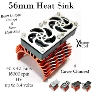RCP Xtreme Cool 56mm Burnt Umber Beautiful Heat Sink 40x40 Fans 16000 rpm 8.4v - Picture 1 of 23