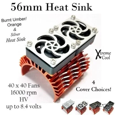 RCP Xtreme Cool 56mm Burnt Umber Beautiful Heat Sink 40x40 Fans 16000 rpm 8.4v - Image 1 of 4
