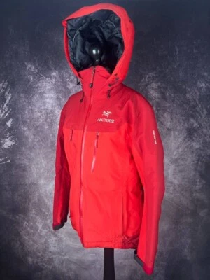 Vintage 2000s Arcteryx Gore-Tex XCR Primaloft Logo Red Jacket Womens size S - Image 1 of 4