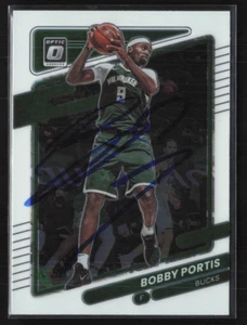 Bobby Portis Signed 2021-22 Panini Donruss Optic Card # 30 Milwaukee Bucks - Picture 1 of 2