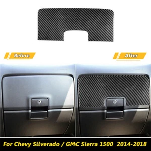 Glove Box Up Panel Trim for Chevy Silverado GMC Sierra 1500 2014-18 Carbon Fiber - Picture 1 of 12