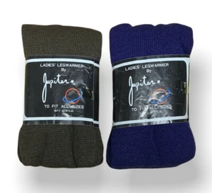 LADIES Luxury Soft Knit Thick Long Cosy Cuffed Legwarmers Dance Skating Tutu 407 - Picture 1 of 3