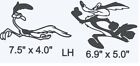 Road Runner and Coyote - Car body/window decal