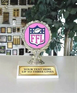 FANTASY FOOTBALL LAST PLACE LOSER TROPHY AWARD ECONOMY FREE LETTERING P132G # - Picture 1 of 1