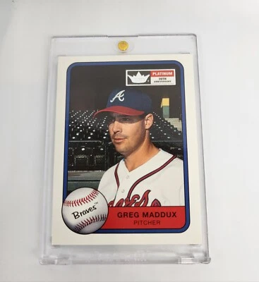 RARE SILVER PARALLEL Greg Maddux 2001 Fleer Platinum 20th Anniversary Braves 103 - Image 1 of 2
