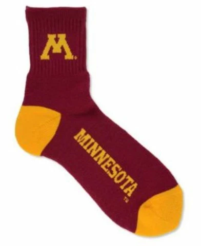 Minnesota Golden Gophers NCAA Youth For Bare Feet  Ankle Sock Cover