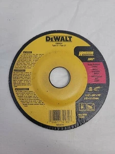 Dewalt DW 8424 4 1/2 X .045 X 7/8 Ruote da Taglio Sottili Confezione da 100 - Foto 1 di 3