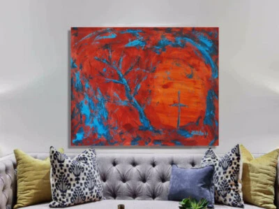 Марк Литтл, оригинал, картина на холсте 60 «x 48» акрил, абстрактный, поп-арт - Изображение 1 из 4