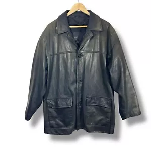 Giacca di pelle nera Coach 1941 vintage - Foto 1 di 16