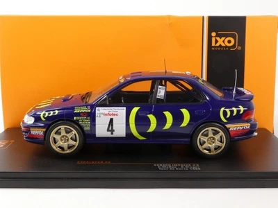 SUBARU IMPREZA 555 WRC N.4 RALLY TOUR DE CORSE 1995 MCRAE Ixo Model 1-24 diecast - Immagine 1 di 3