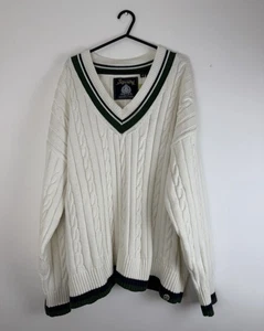 Women’s Superdry Knitwear Goods Cable Knit Luxury Cricket Jumper Size 16 0972 - Picture 1 of 11