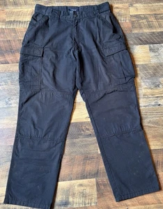 5-11 TACTICAL SERIES MENS BLACK WORK PANTS, LARGE, VGC. LITE LEG MARKS!! Jn7 - Picture 1 of 4