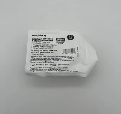 Contenedores de recolección y almacenamiento de calostro estéril Medela 35 ml paquete de 2 87110S Foto 1 de 4