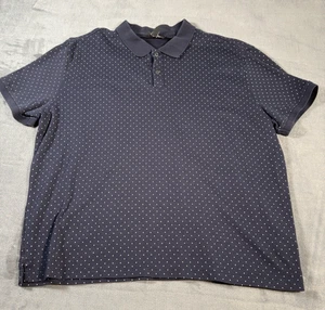 Banana Republic Poloshirt Herren marineblau/hellblau gepunktet Größe XL - Bild 1 von 6