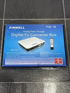 Zinwell Analog Pass-Through Digital TV Converter Box ZAT-970A weiß/schwarz - Bild 1 von 5