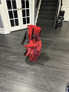 G Fore Limited Edition Red Paisley Golf Stand Bag with Dual Strap System - Picture 1 of 3