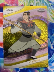 2025 Topps Chrome Disney - Li Shang #41 Yellow Mini Diamond Refractor - Bild 1 von 2