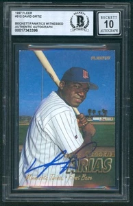 David Ortiz AUTOGRAPHED 1997 Fleer Twins #512 BAS Fanatics 10 Rookie Card - Picture 1 of 2