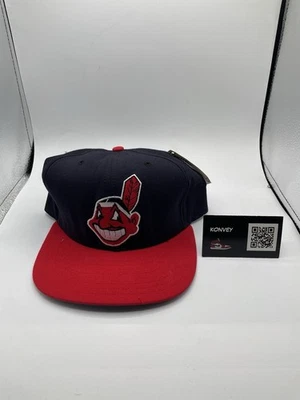 Vintage 1990s New Era Cleveland Indians Chief Wahoo MLB SnapBack New With Tags - Image 1 of 2
