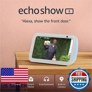Smart Display with 2x Bass & Clear Sound, Cloud Blue, 5" Screen - Picture 1 of 7