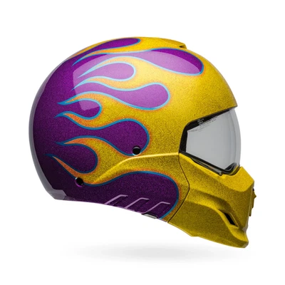 Bell Adult's Broozer Ignite Motorcycle Helmet Purple/Yellow Size Medium-7159427 - Image 1 of 3