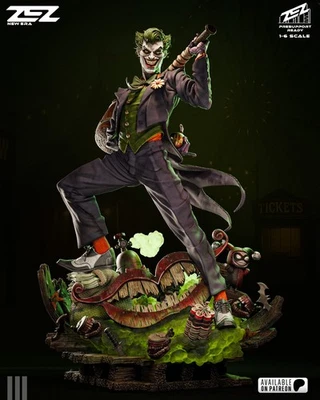 The Joker 3D Resin Printed Statue – DC Unpainted Model Kit – 1/4 to 1/12 - Image 1 of 4