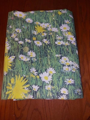 Sábana plana completa 100 % algodón JC Penney Daisy Field 84 x 100 en muy buena condición Foto 1 de 4