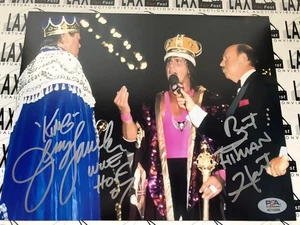 Bret Hart & Jerry Lawler Dual SIGNED 8x10 Photo Wrestling Autograph PSA COA - Picture 1 of 1