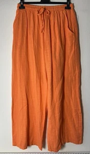 New 100% Cotton TROUSERS Plus Size 16 18 20 Made in Italy - Picture 1 of 4