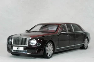Almost Real 1/18 Bentley Mulsanne Grand Limousine by Mulliner Claret Red Diecast - Picture 1 of 3