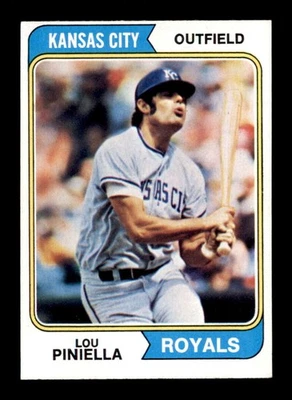 1974 Topps #390 Lou Piniella   NM/NM+ X3536036 - Image 1 of 3