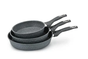 Pfanne set 3 Teilig 20/24/28  Bratpfannen Pfannenset Marmor Antihaft Pfanne - Bild 1 von 3