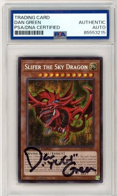 PSA Signed Dan Green Slifer the Sky Dragon SBC2-ENA01 Speed Duel1st Edition - Image 1 of 2