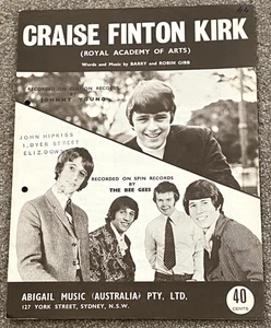 THE BEE GEES / JOHNNY YOUNG - Craise Finton Kirk. Australian sheet music - Foto 1 di 1