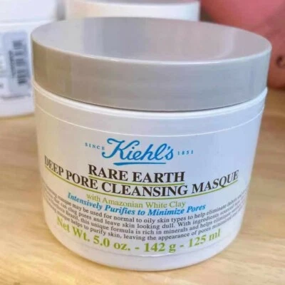 New Kiehl's Rare Earth Deep Pore Cleansing Masque Full Size 5oz/125ml - Image 1 of 2