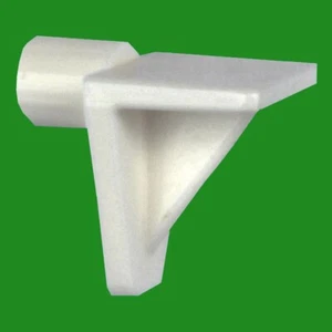 6x 8mm Push In White Plastic Shelf Support Pegs Studs, Kitchen Cabinets - Picture 1 of 2