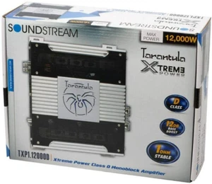 SOUNDSTREAM TXP1.12000D 12000 WATT MONOBLOCK SUBWOOFER AMPLIFIER 1 CHANNEL AMP - Picture 1 of 3