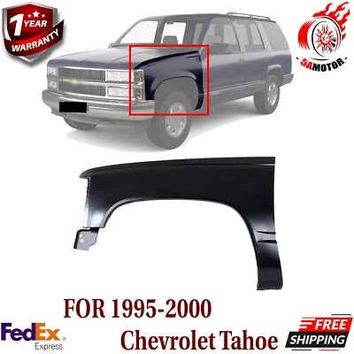 New Front Fender Driver Side Primed For 1995-2000 Chevrolet Tahoe Foto 1 de 4