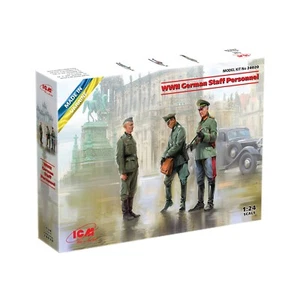 ICM 24020 Scale figure modeling 1:24 WWII German Staff Personnel Plastic model - Picture 1 of 17