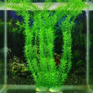 5Pcs Artificial Aquarium Plants Fake Plastic Water Grass Fish Tank Plant Decor - Picture 1 of 6