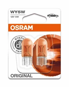 Juego de bombillas indicador de cuña original WY5W OSRAM 2827 12V 5W W2.1x9.5d 2 piezas - Imagen 1 de 2